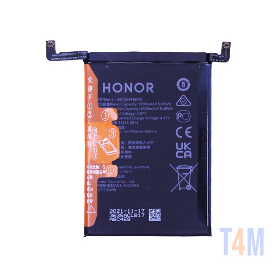 Bateria HB426493EFW para Huawei Nova 9 SE/Honor 50 4000mAh
